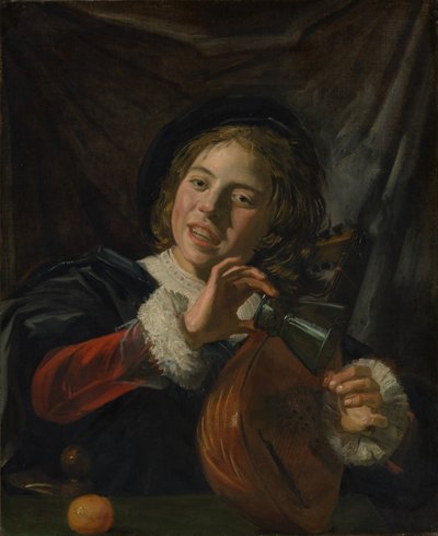 Jongen met een Luit door Frans Hals